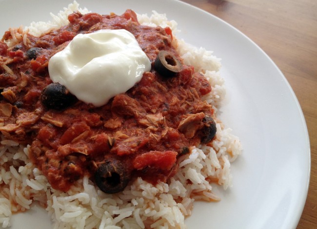 Half Cook Tuna with Rice